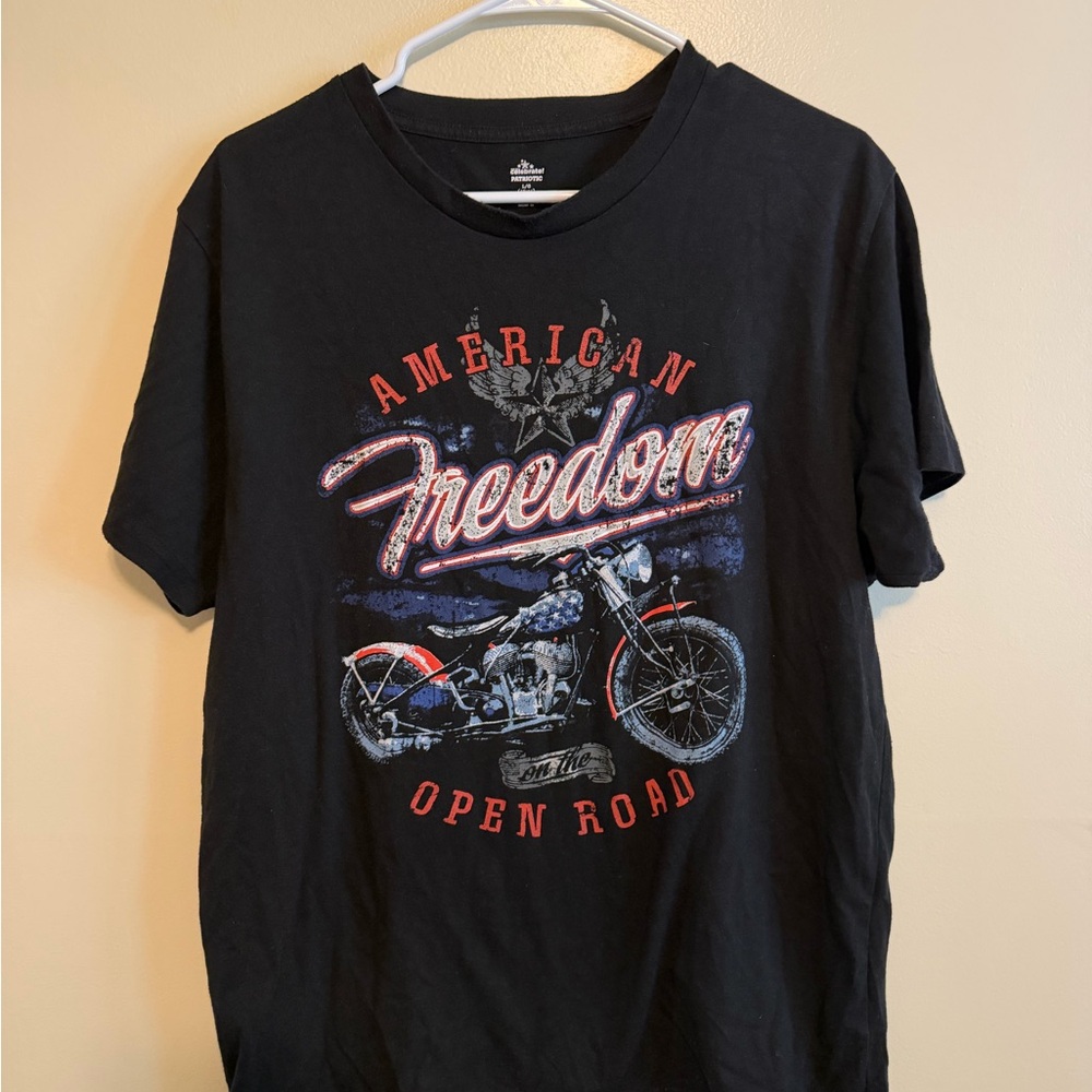 American Freedom Open Road Graphic Tee - Black